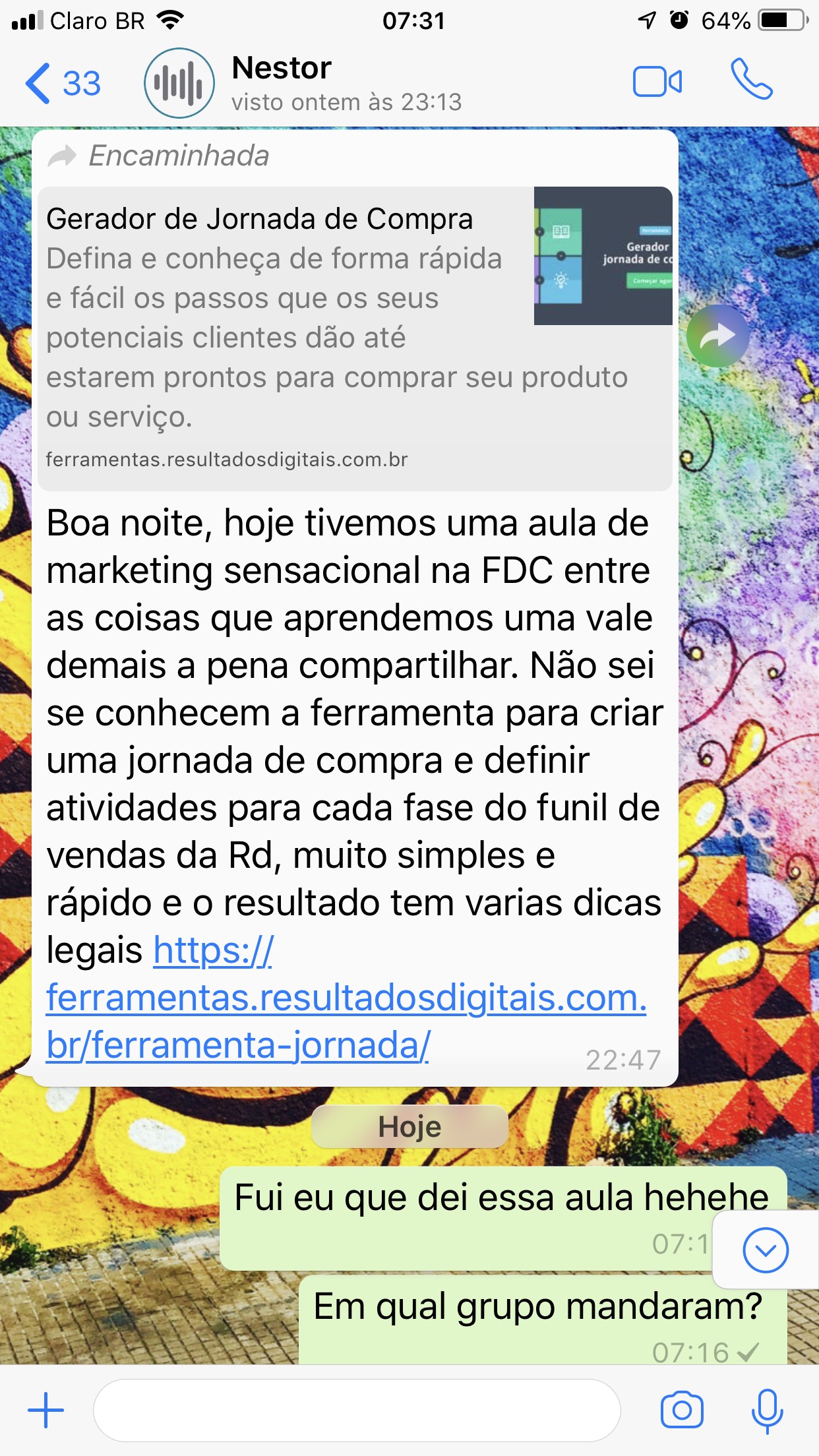 Ferramenta Resultados Digitais para criação de jornada de compra