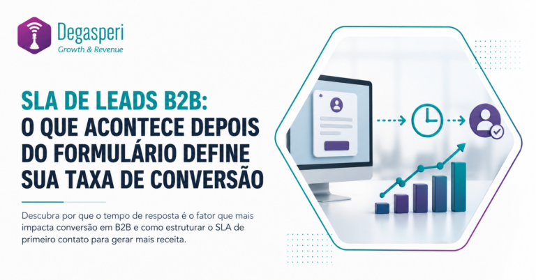 Veja como aumentar a conversão de leads em receita no B2B com SLA de primeiro contato.