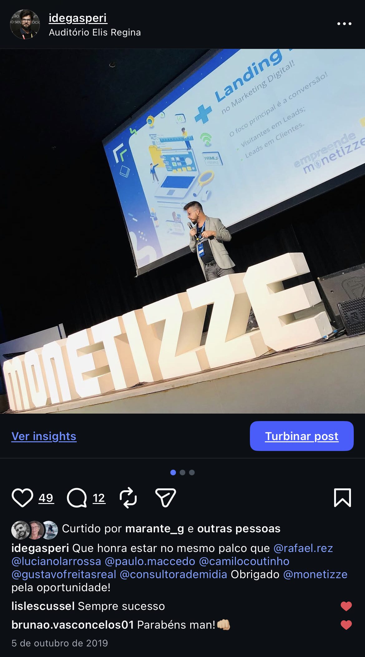 Talk at the Monetizze event in São Paulo about landing pages that convert