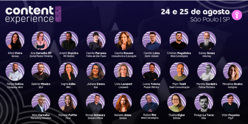 O melhor evento de Marketing de Conteúdo do Brasil: o Content Experience retorna em 2026 com uma experiência maior e melhor!
