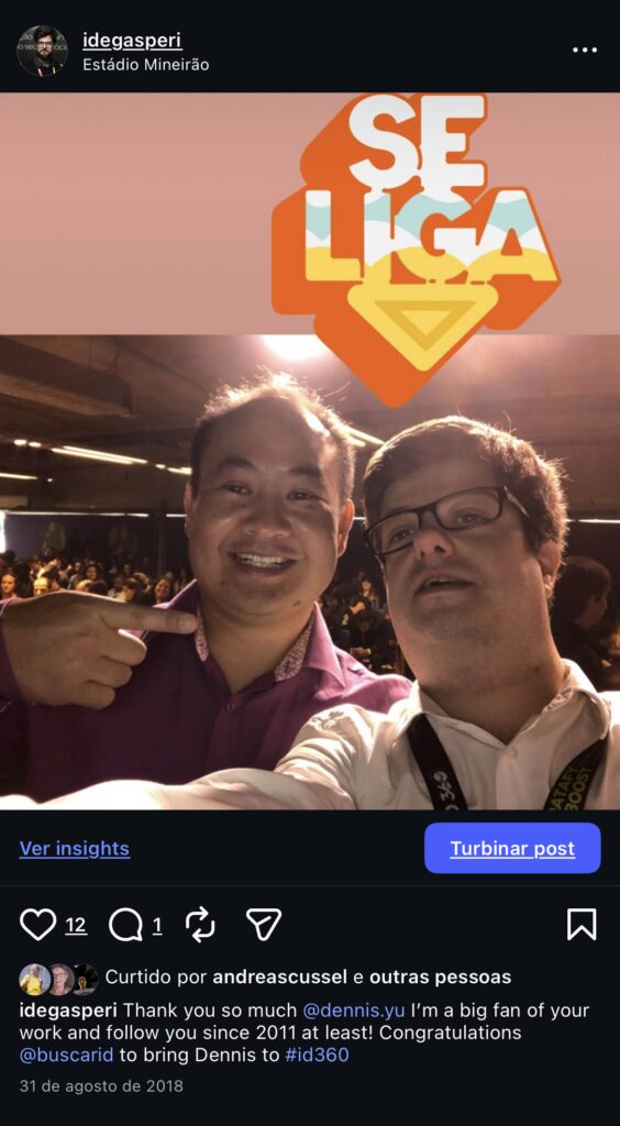 Photo with Dennis Yu