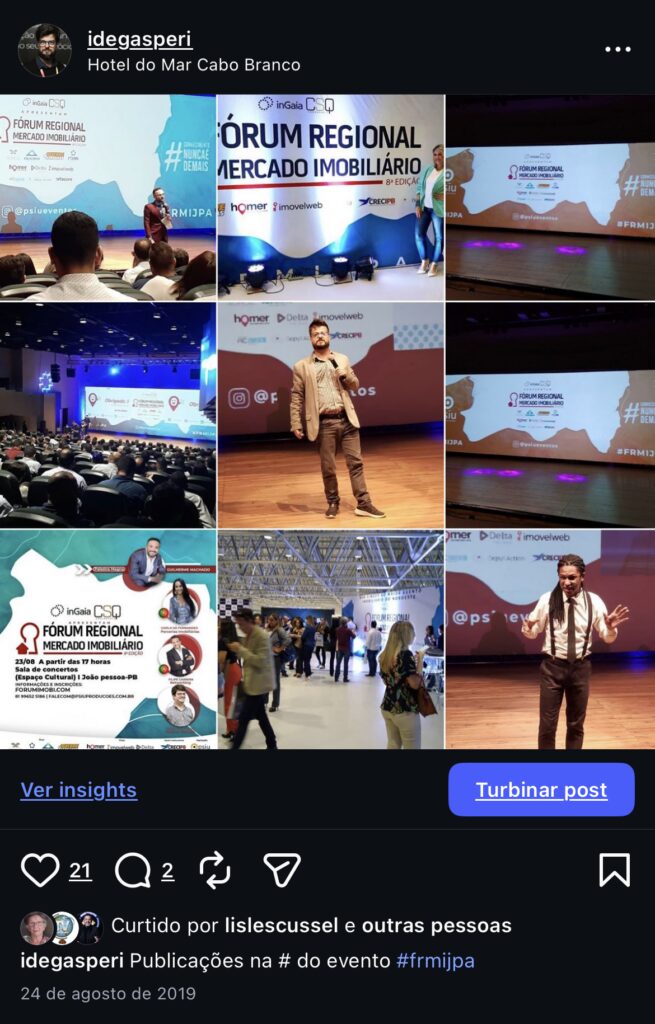 Real estate event in Recife with Guilherme Machado and Filipe Carreira