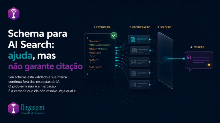 Dados Estruturados no SEO Técnico não garantem citação nas IAs