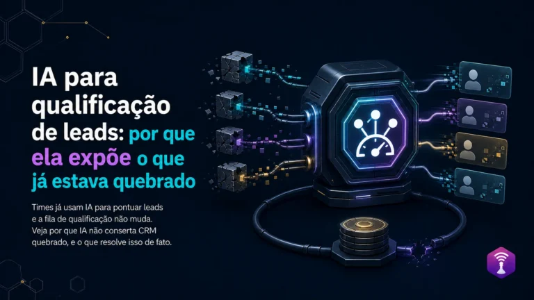 Quando usar IA para qualificar leads é realmente viável e quando ajustar o CRM primeiro se faz necessário.