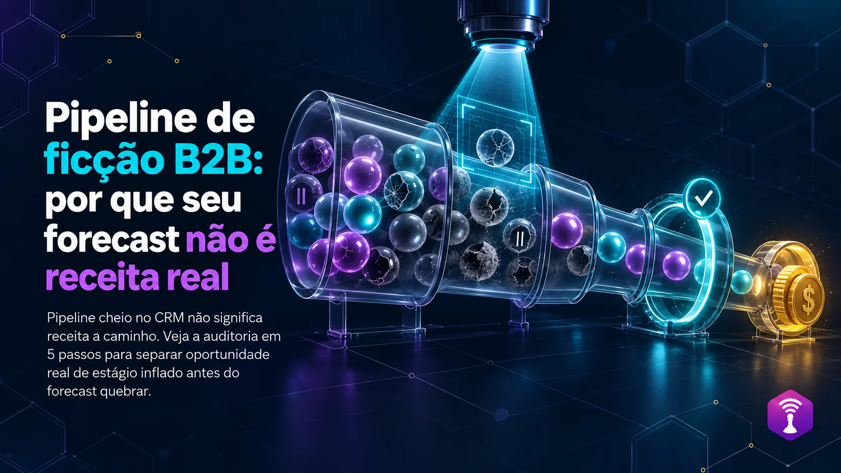 Pipeline de ficção: por que o forecast que sua equipe apresenta não é receita real